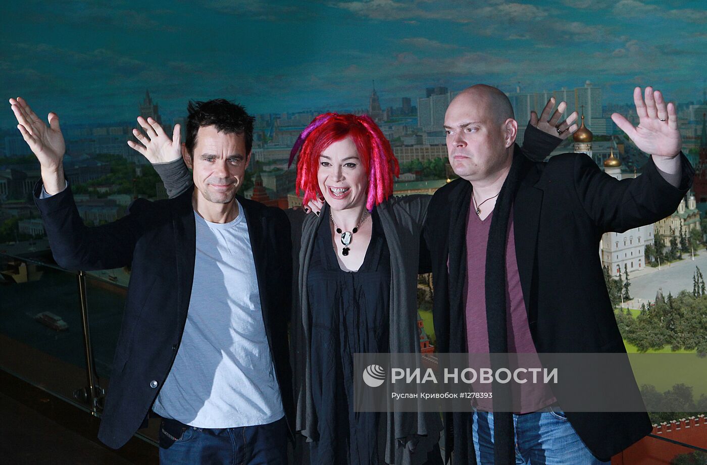 Фотоколл творческой группы фильма "Облачный атлас" в Москве
