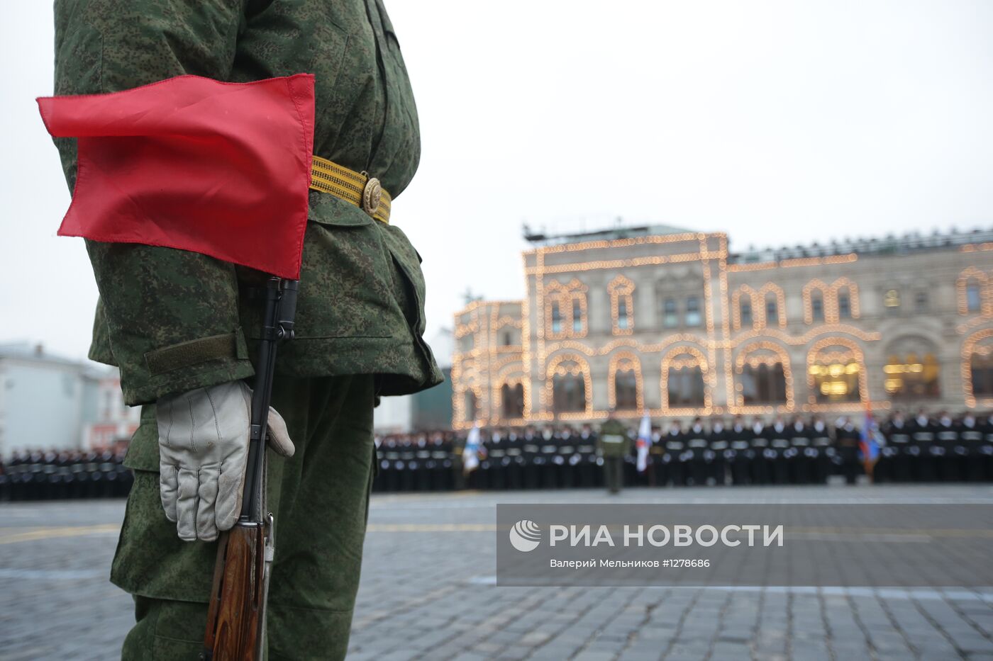 Репетиция марша в честь годовщины парада 1941 года