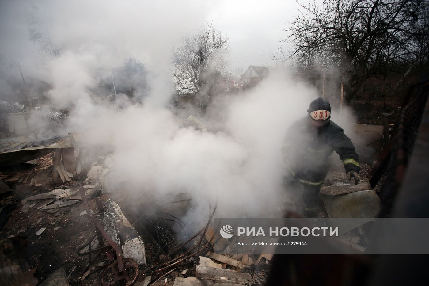 Пожар на газопроводе в Щелковском районе Московской области