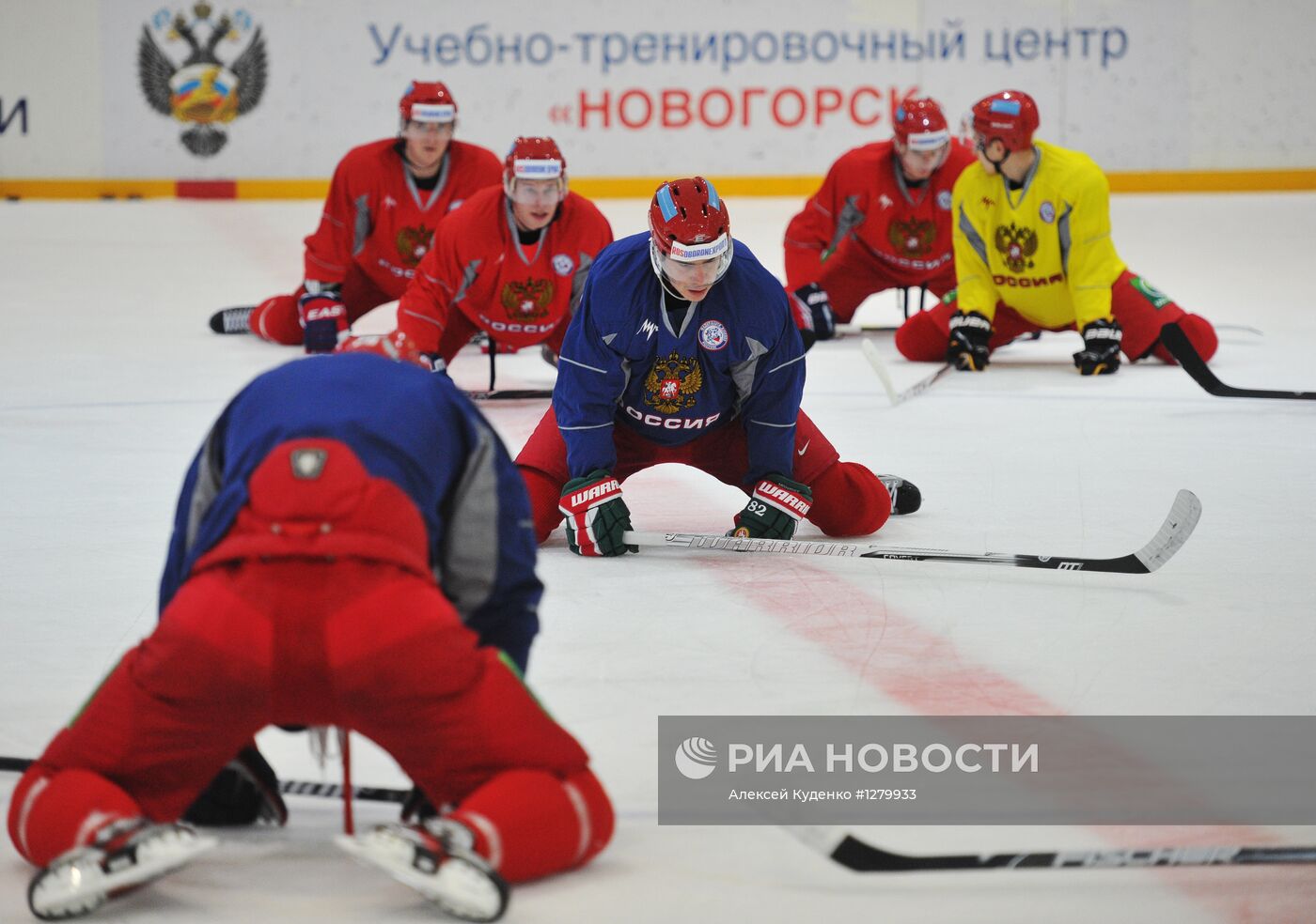 Хоккей. Тренировка сборной России