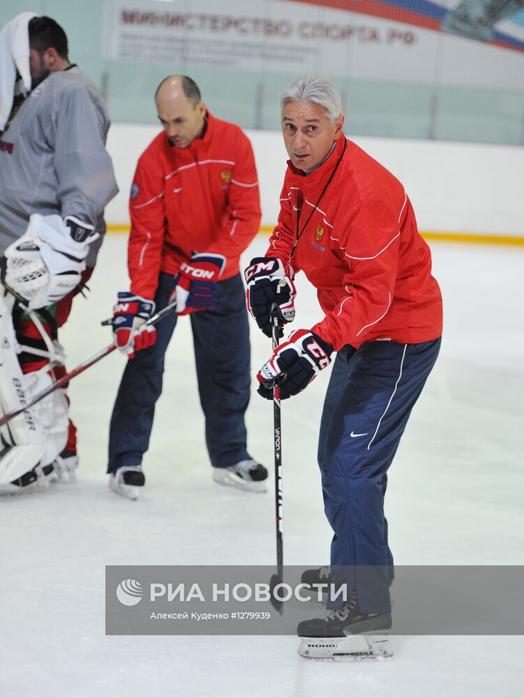 Хоккей. Тренировка сборной России