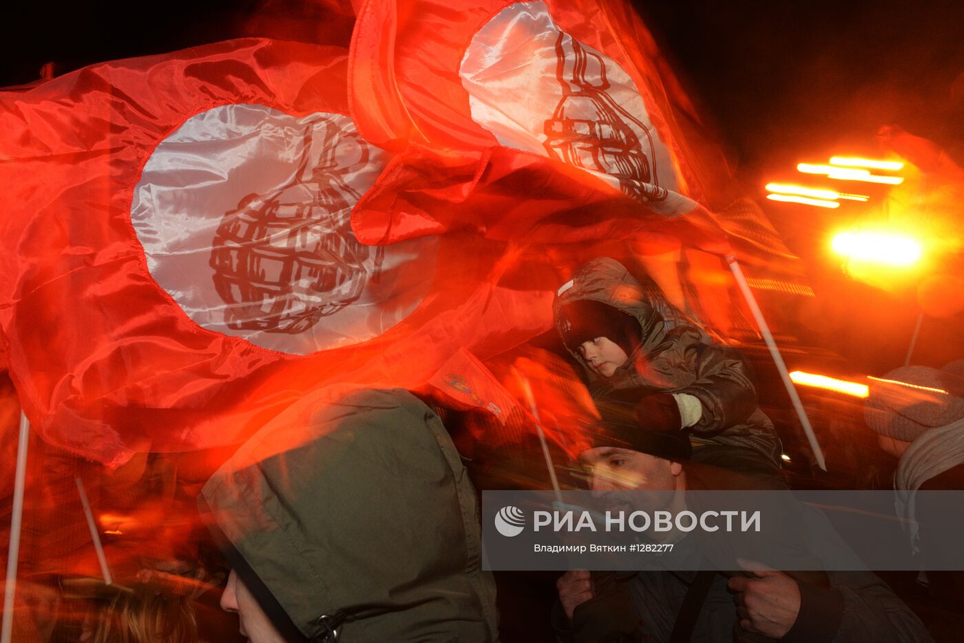 Шествие и митинг "Красный марш" в Москве