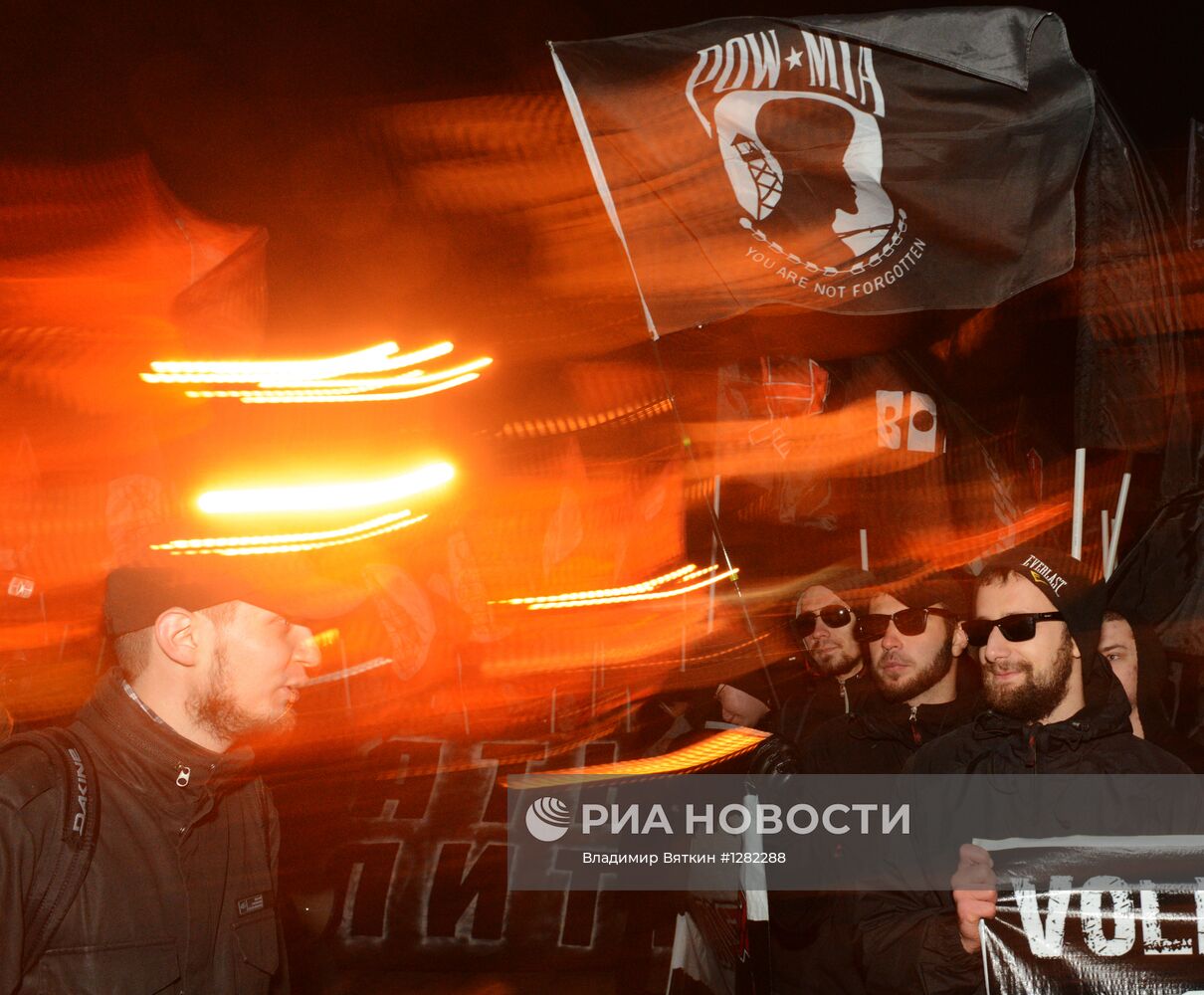 Шествие и митинг "Красный марш" в Москве