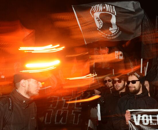 Шествие и митинг "Красный марш" в Москве