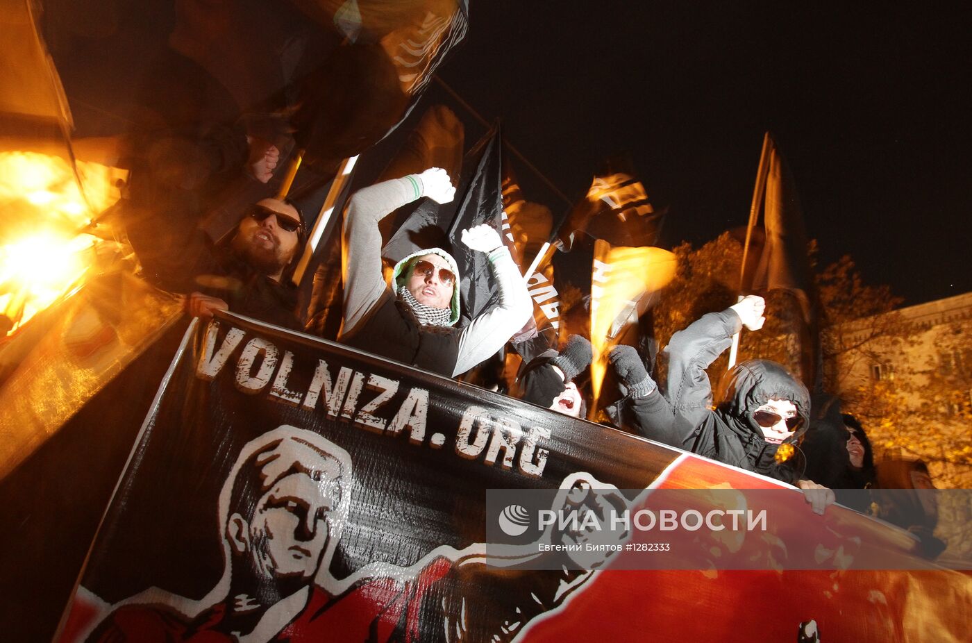 Шествие и митинг "Красный марш" в Москве