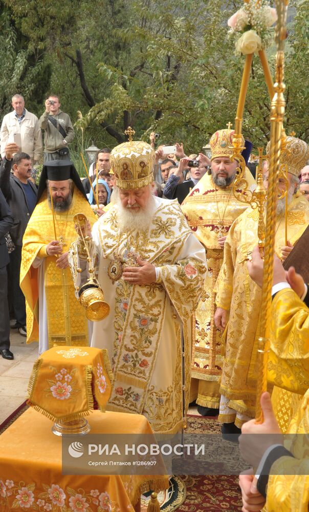 Патриарх Кирилл освятил Горненский женский монастырь
