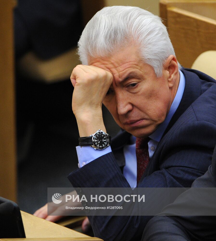 Пленарное заседание Госдумы РФ