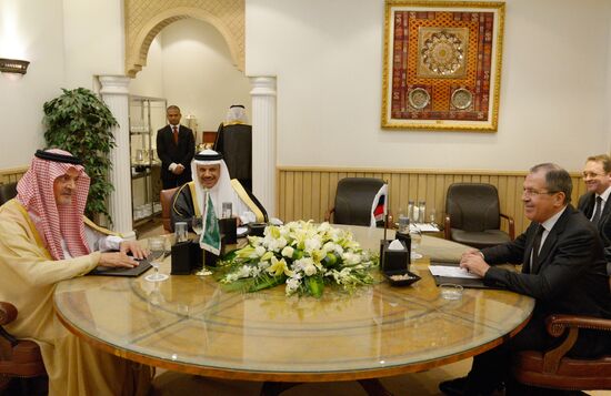 Встреча Сергея Лаврова с Саудом аль Фейсалом