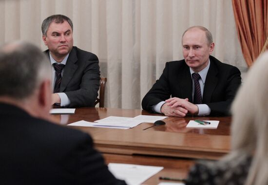 В.Путин на встрече с руководством организации "Опора России"