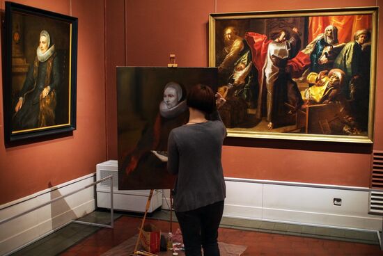 Презентация картины Я. Йорданса "Сатир в гостях у крестьянина"