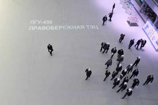 Открытие Правобережной ТЭЦ в Санкт-Петербурге