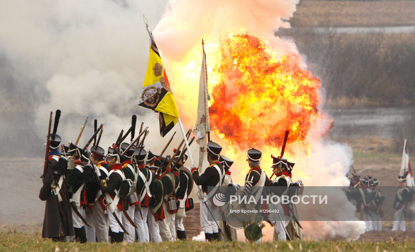 Реконструкция сражения 1812 года на реке Березине