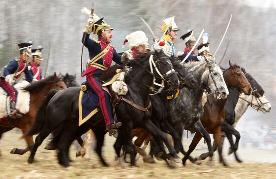 Реконструкция сражения 1812 года на реке Березине