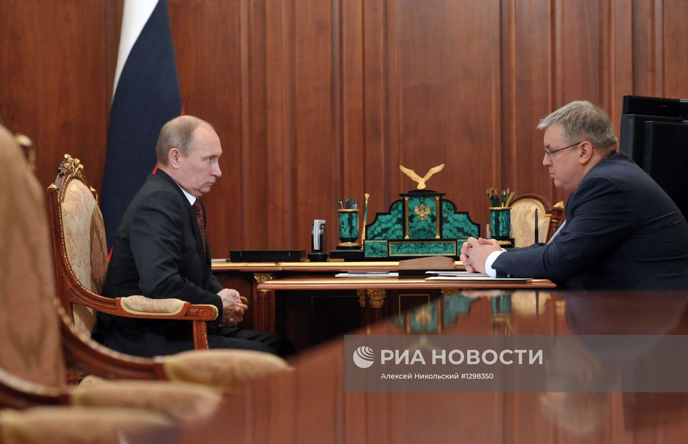 Встреча президента РФ В.Путина с Я.Кузьминовым в Кремле