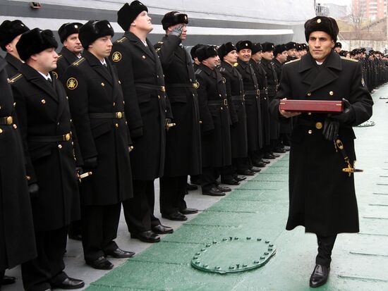 Ракетный корабль "Дагестан" вступил в строй Каспийской флотилии