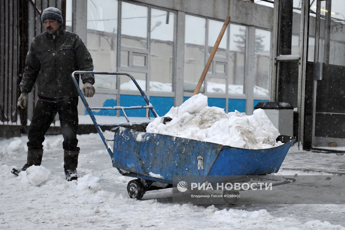 Сильный снегопад в Москве