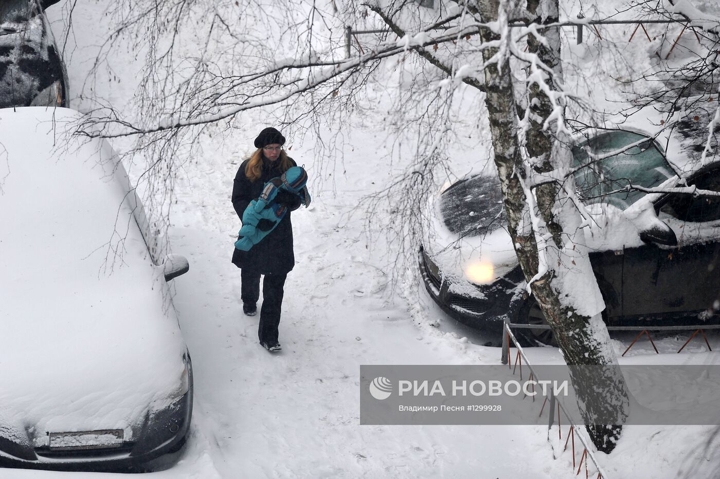 Сильный снегопад в Москве | РИА Новости Медиабанк