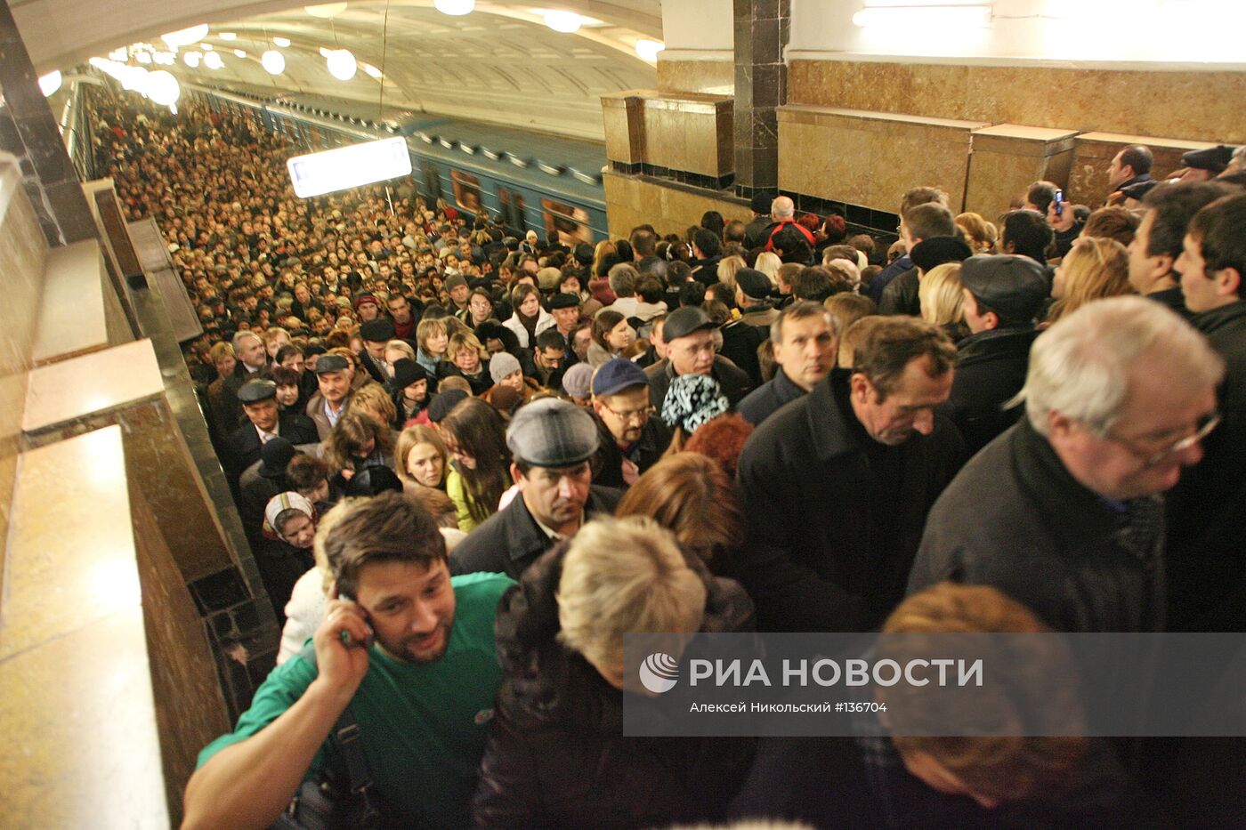 Час-пик в московском метро