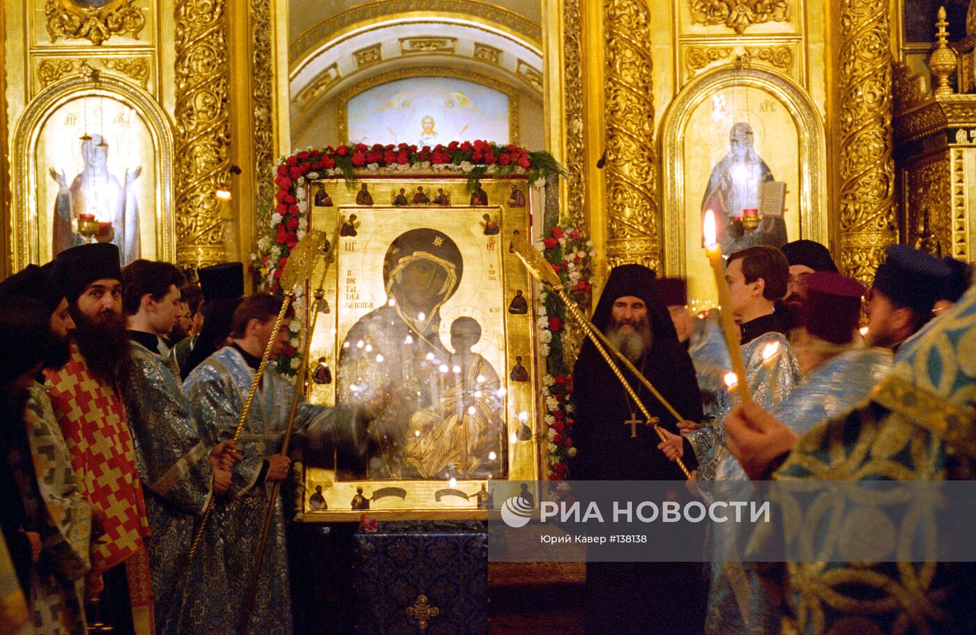 Икона Иверской Божьей матери в Иверской часовне