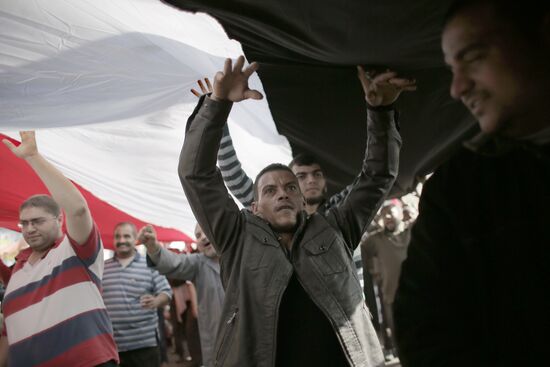 Митинг сторонников президента Мохамеда Мурси в Каире