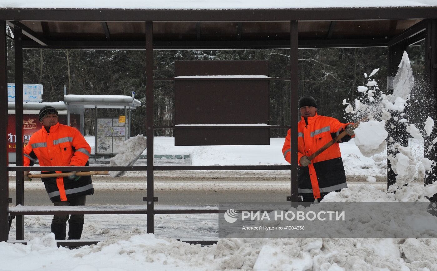 Уборка снега в Москве