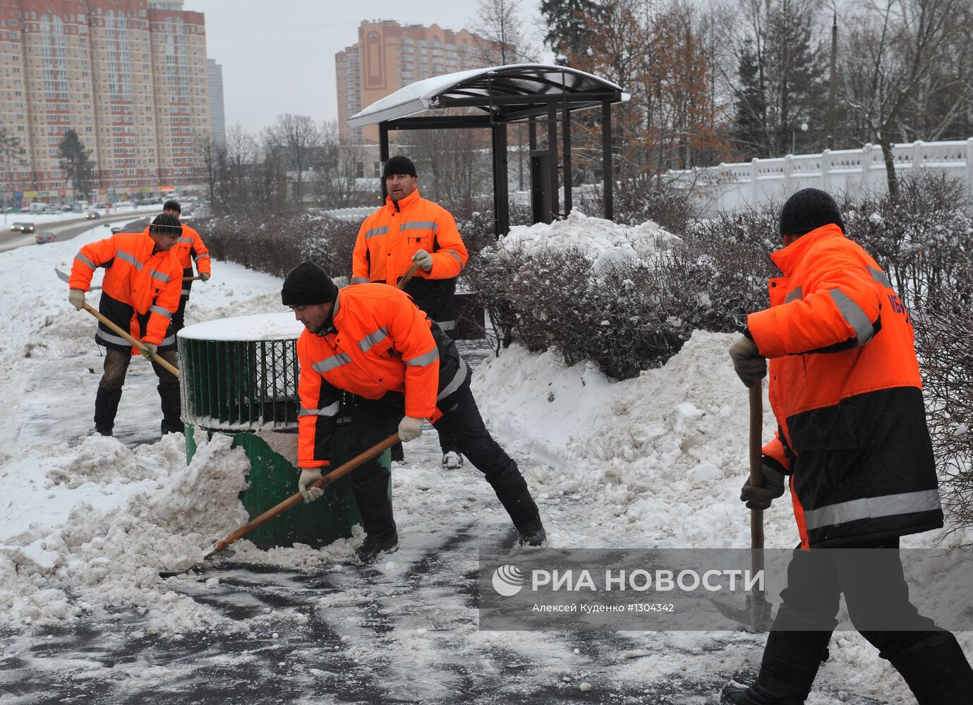 Уборка снега в Москве