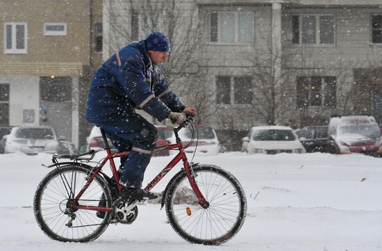 Последствия снегопада в Москве
