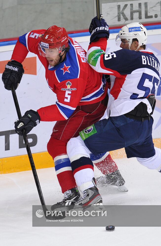 Хоккей. КХЛ. Матч ЦСКА - "Слован"