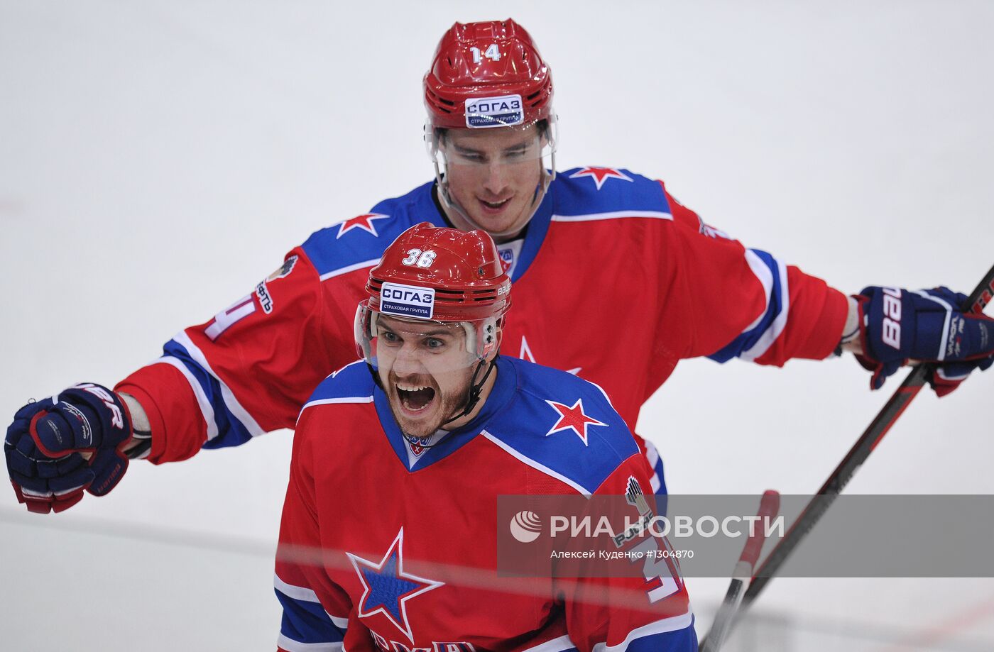 Хоккей. КХЛ. Матч ЦСКА - "Слован"