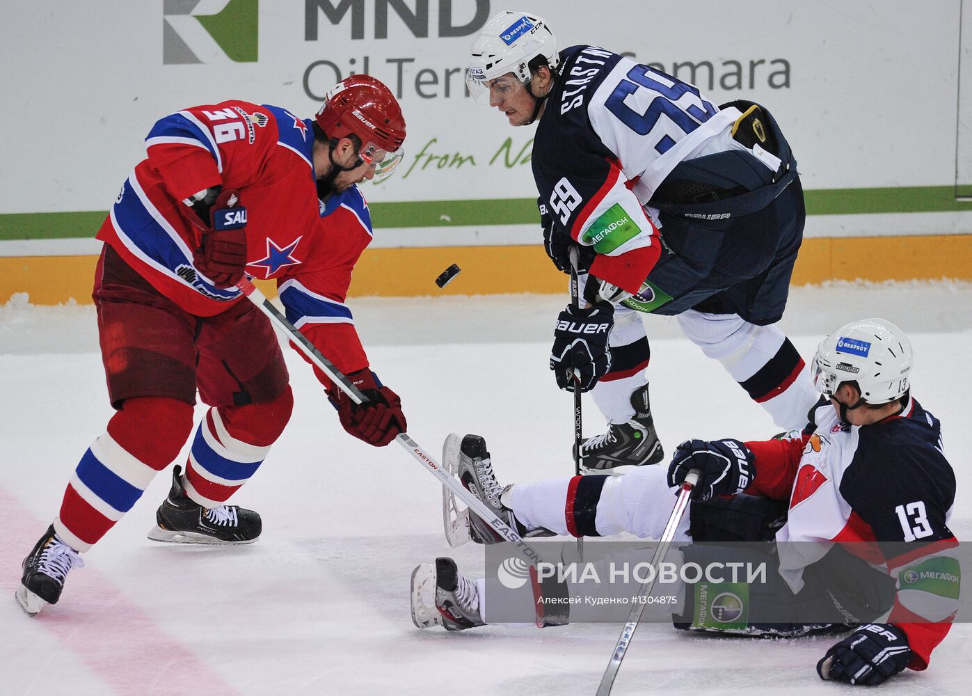Хоккей. КХЛ. Матч ЦСКА - "Слован"