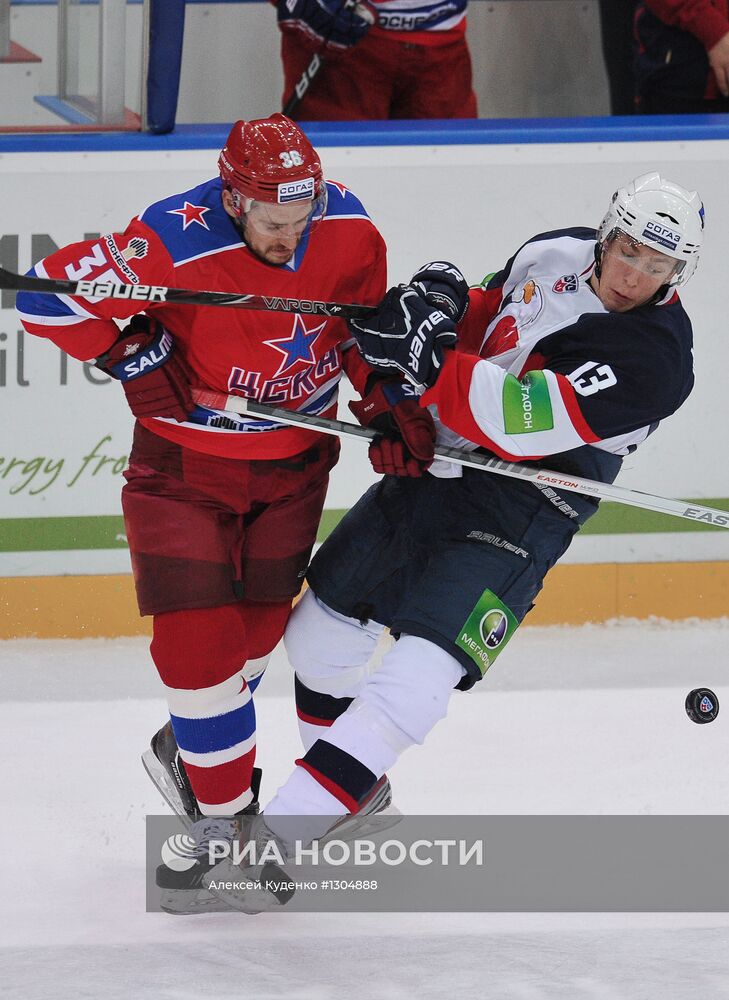 Хоккей. КХЛ. Матч ЦСКА - "Слован"