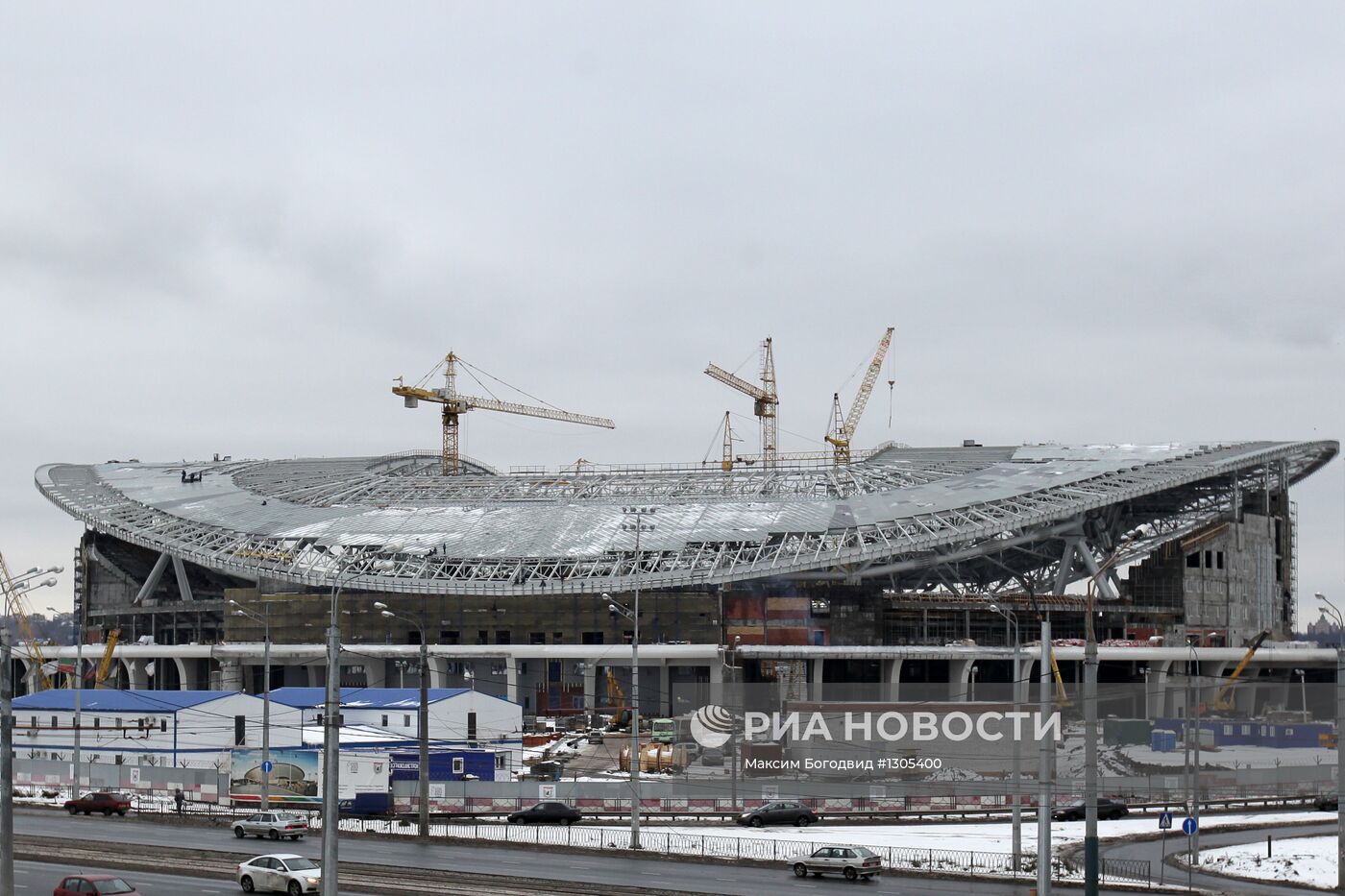 Строительство футбольного стадиона "Рубин Парк Арена" в Казани