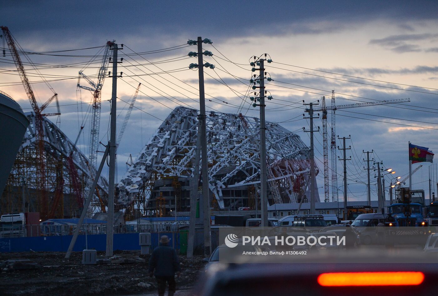 Строительство Олимпийских объектов в Имеретинской долине в Сочи