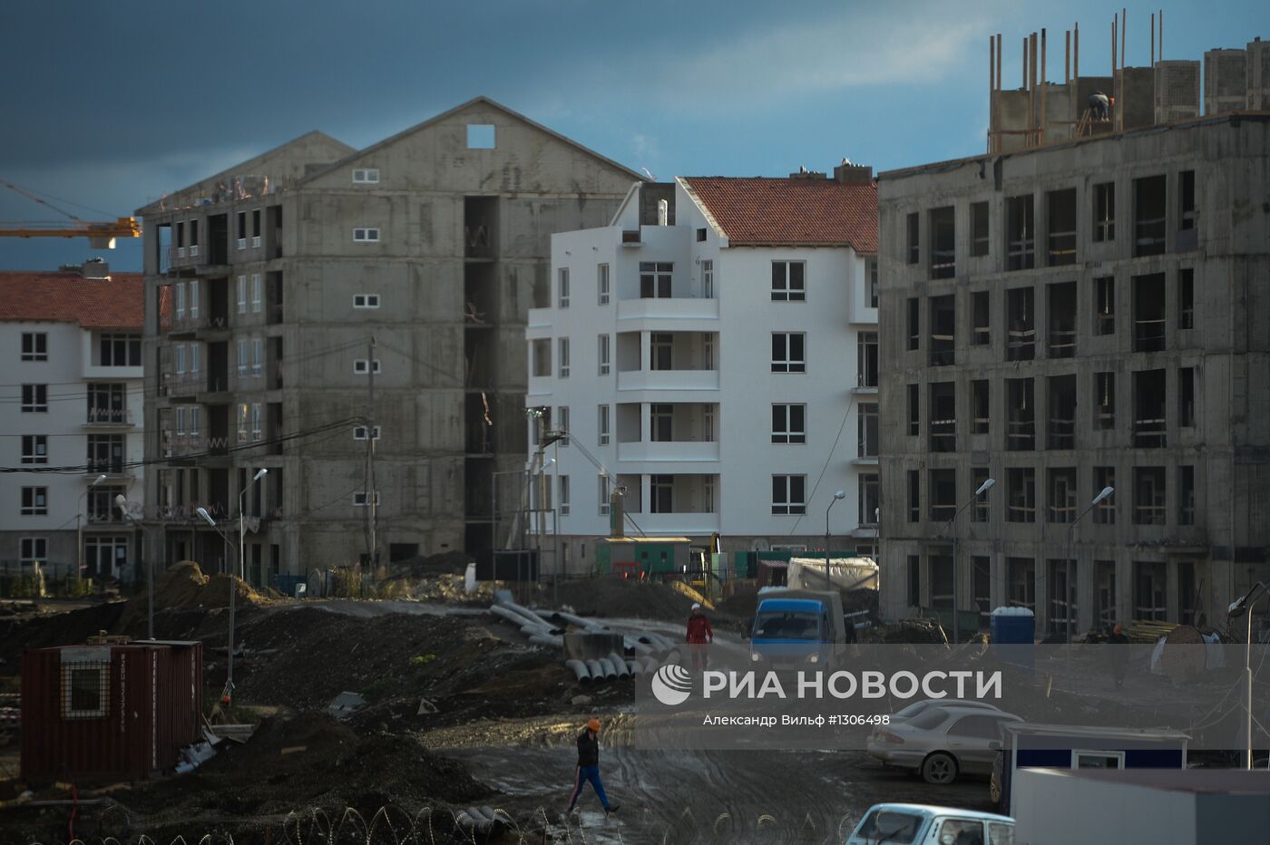 Строительство Олимпийских объектов в Имеретинской долине в Сочи