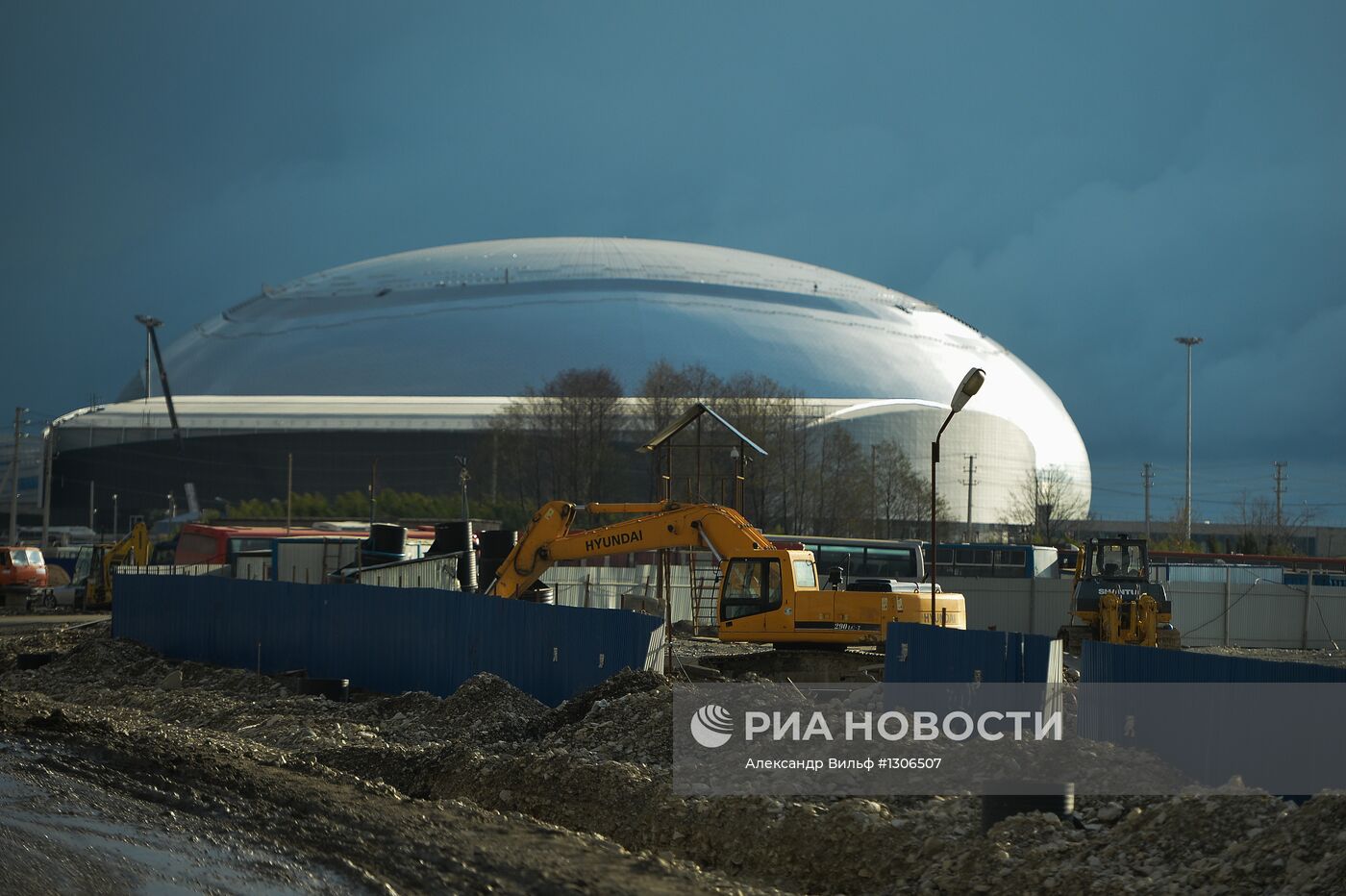 Строительство Олимпийских объектов в Имеретинской долине в Сочи