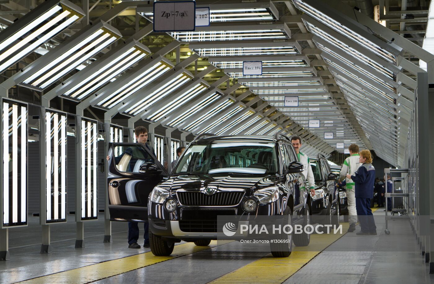 Сборка автомобилей Skoda Yeti на Горьковском автозаводе