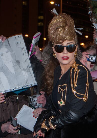 Американская певица Леди Гага прибыла в Санкт-Петербург