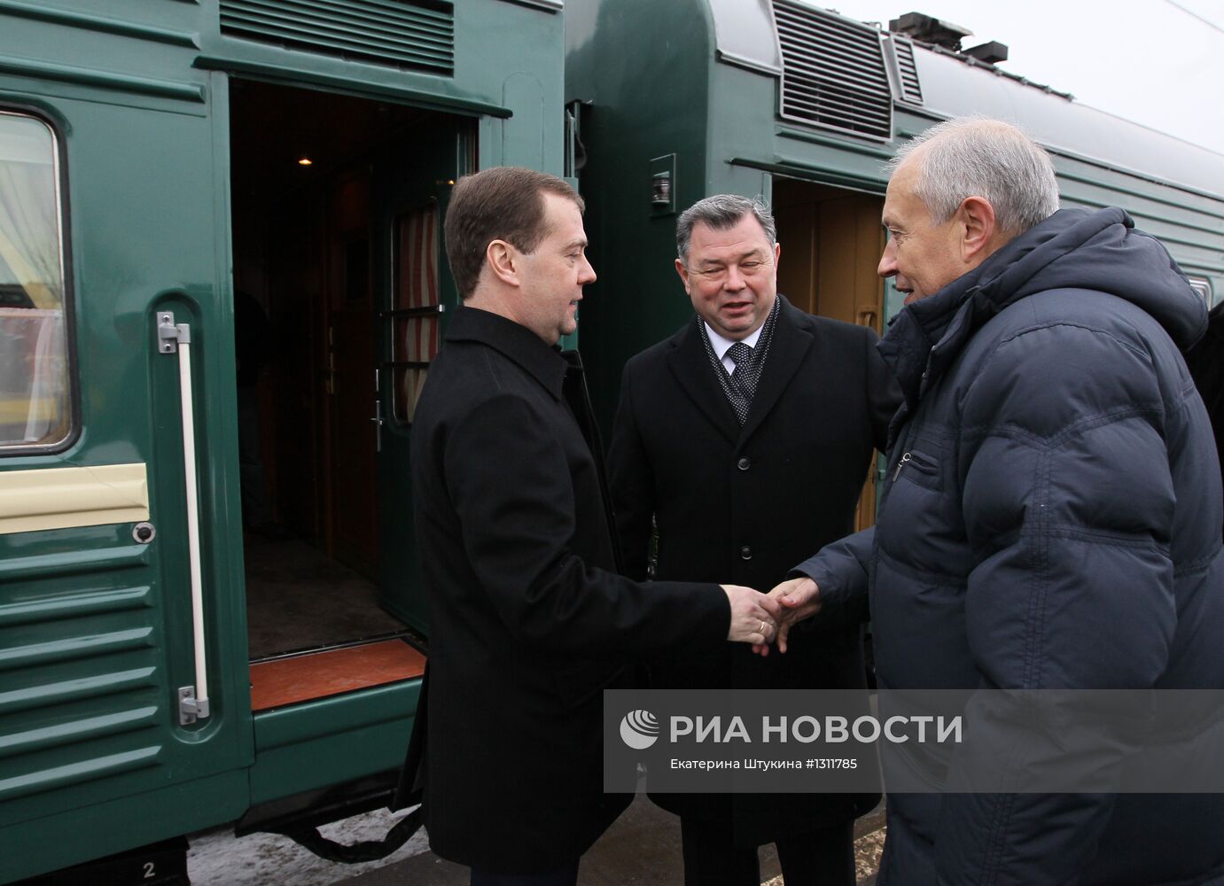 Д.Медведев с рабочей поездкой в Центральном ФО в г.Калуге
