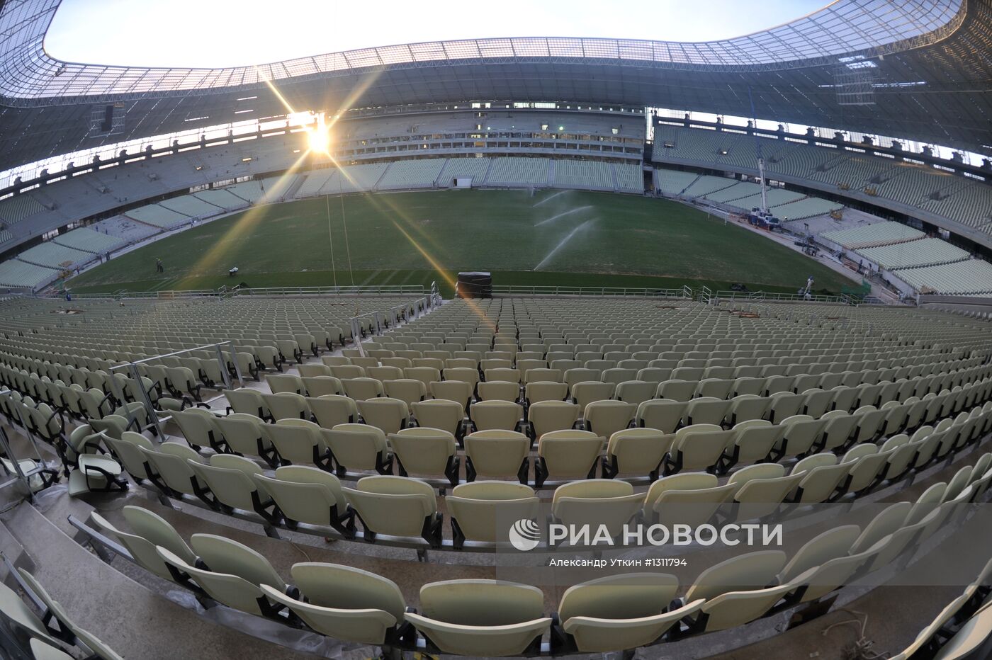 Строительство стадиона "Кастелан" в Бразилии
