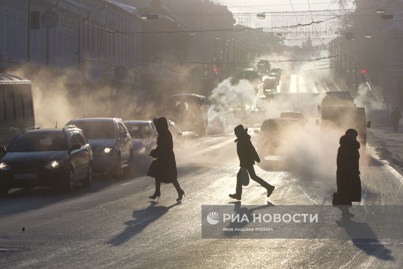 Сильные морозы в регионах России