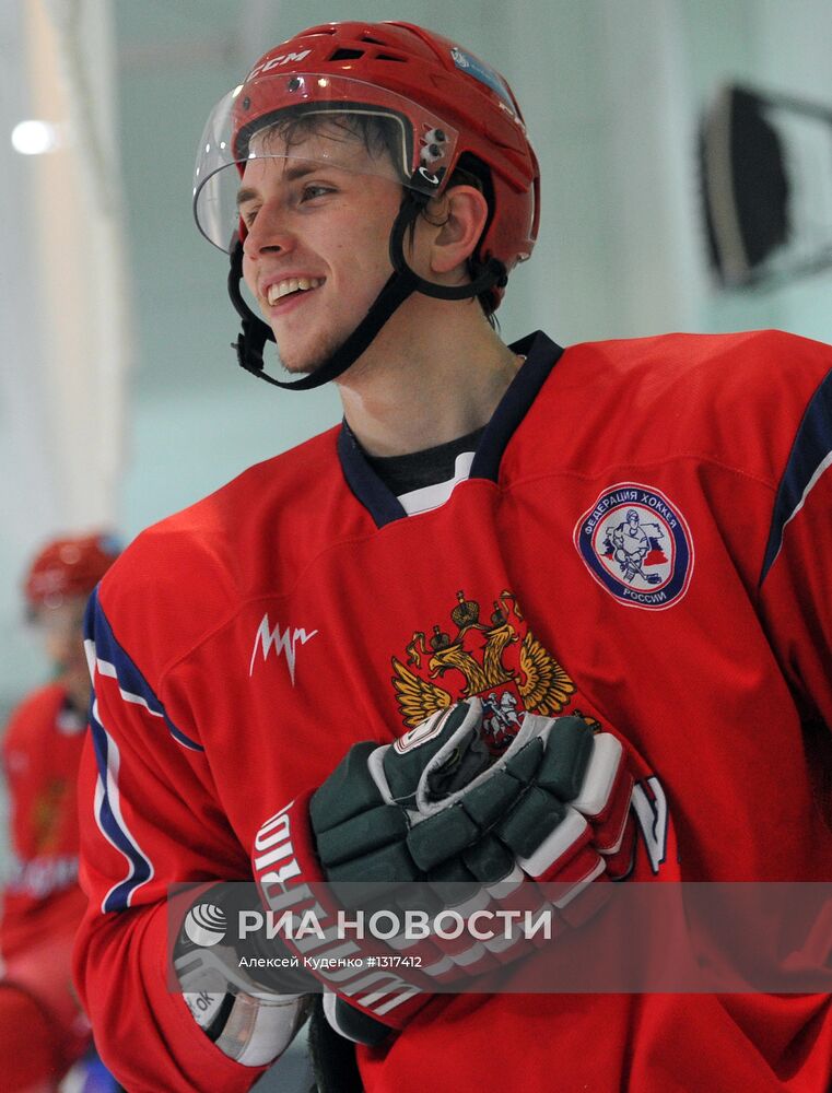 Хоккей. Тренировка молодежной сборной России