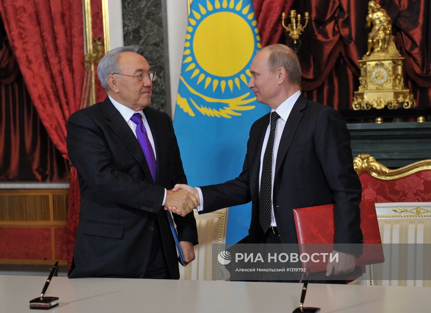 В.Путин и Н.Назарбаев