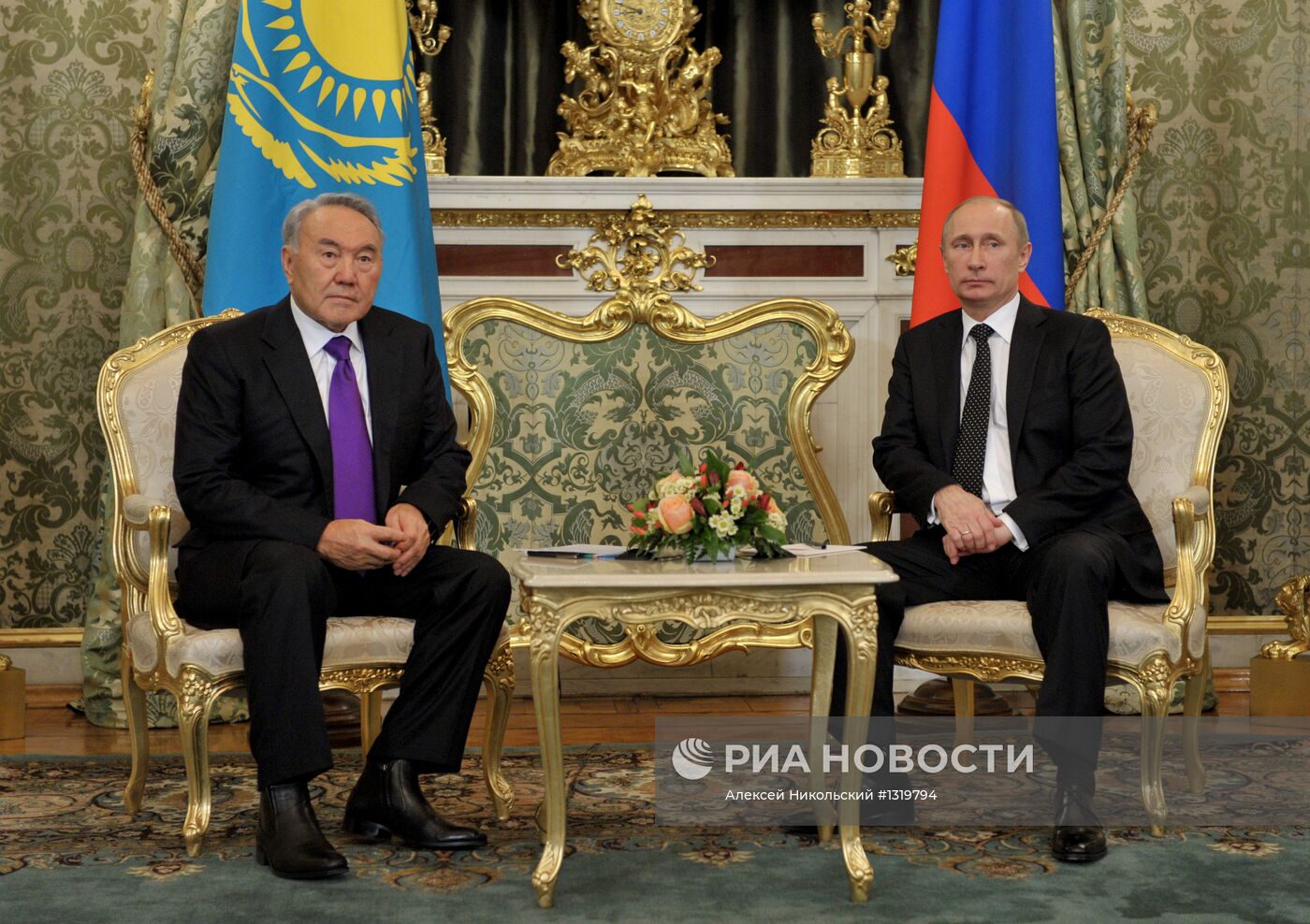 В.Путин и Н.Назарбаев