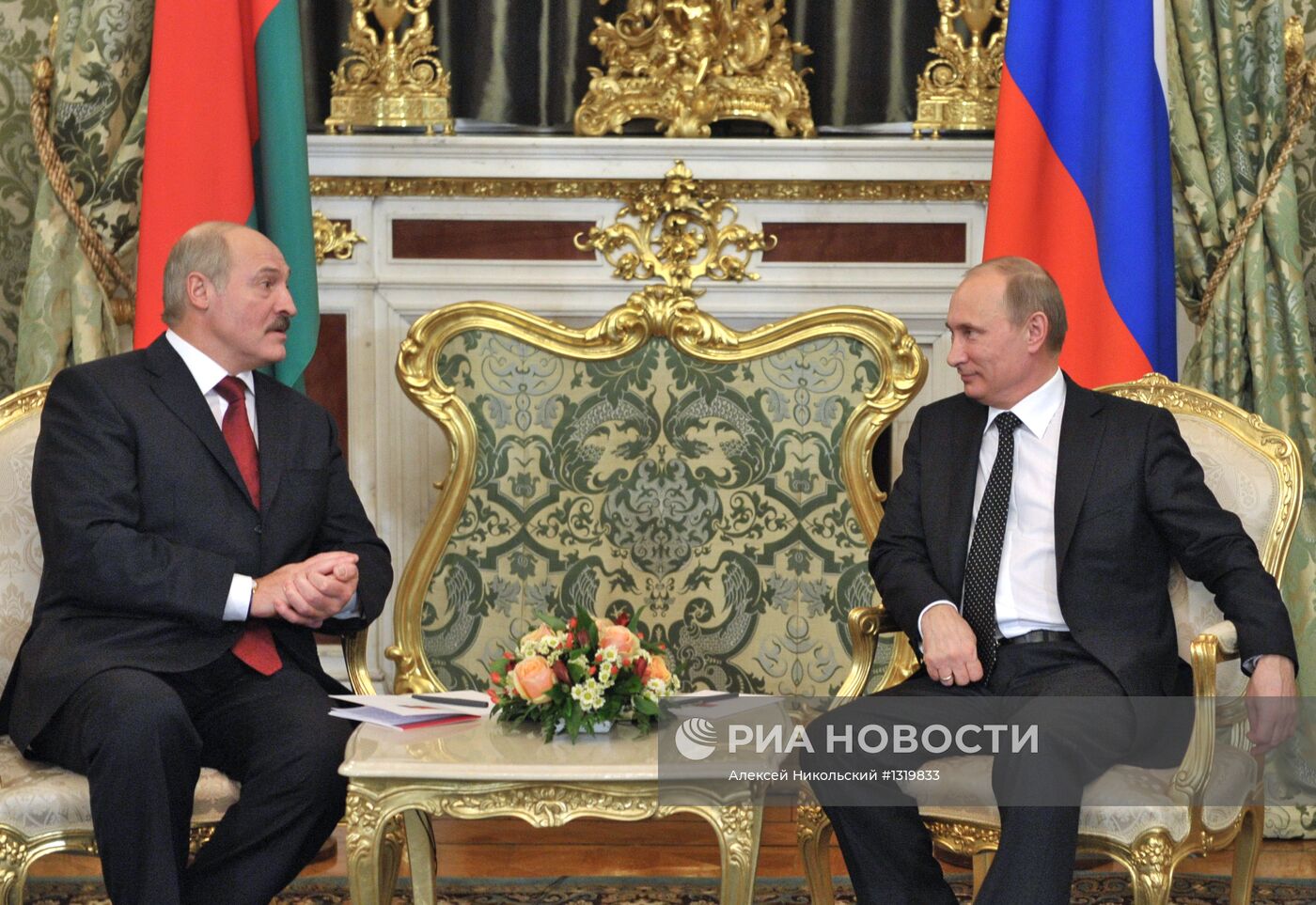 В.Путин и А.Лукашенко