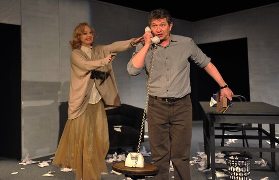 Прогон спектакля "Игры одиноких" в театре им.Вахтангова