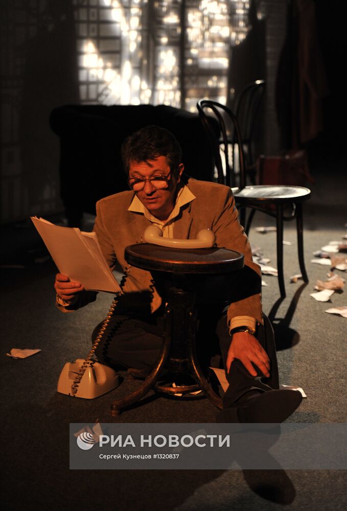 Прогон спектакля "Игры одиноких" в театре им.Вахтангова