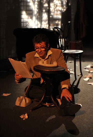 Прогон спектакля "Игры одиноких" в театре им.Вахтангова