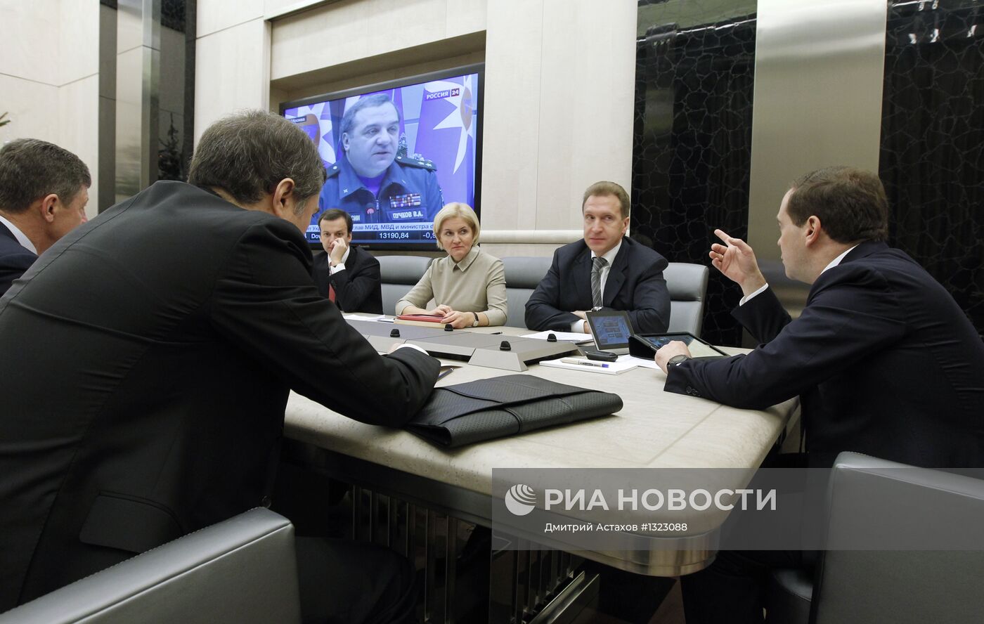 Встреча Д.Медведева с вице-премьерами РФ