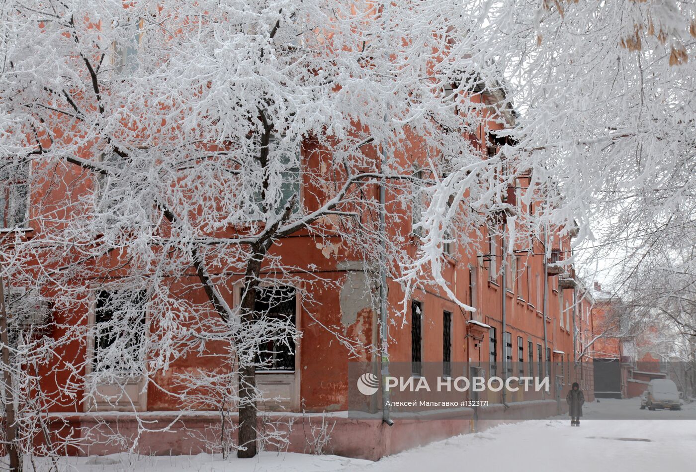 Сильные морозы в Омске | РИА Новости Медиабанк