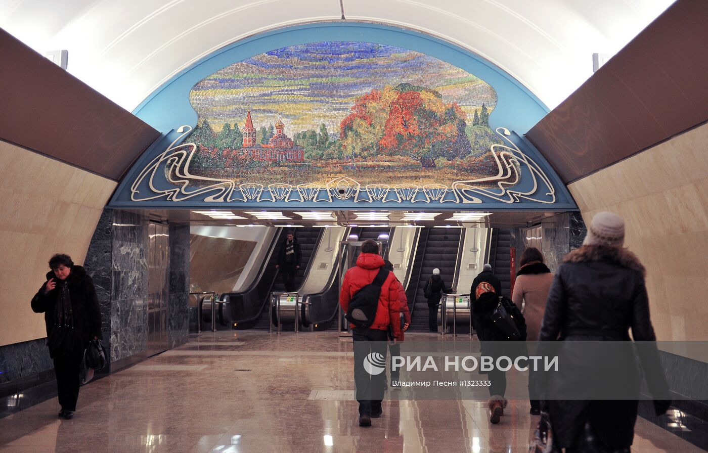 Открытие второго выхода станции "Марьина роща" в Москве